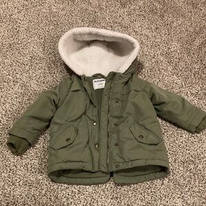 Old Navy Olive Hooded Coat